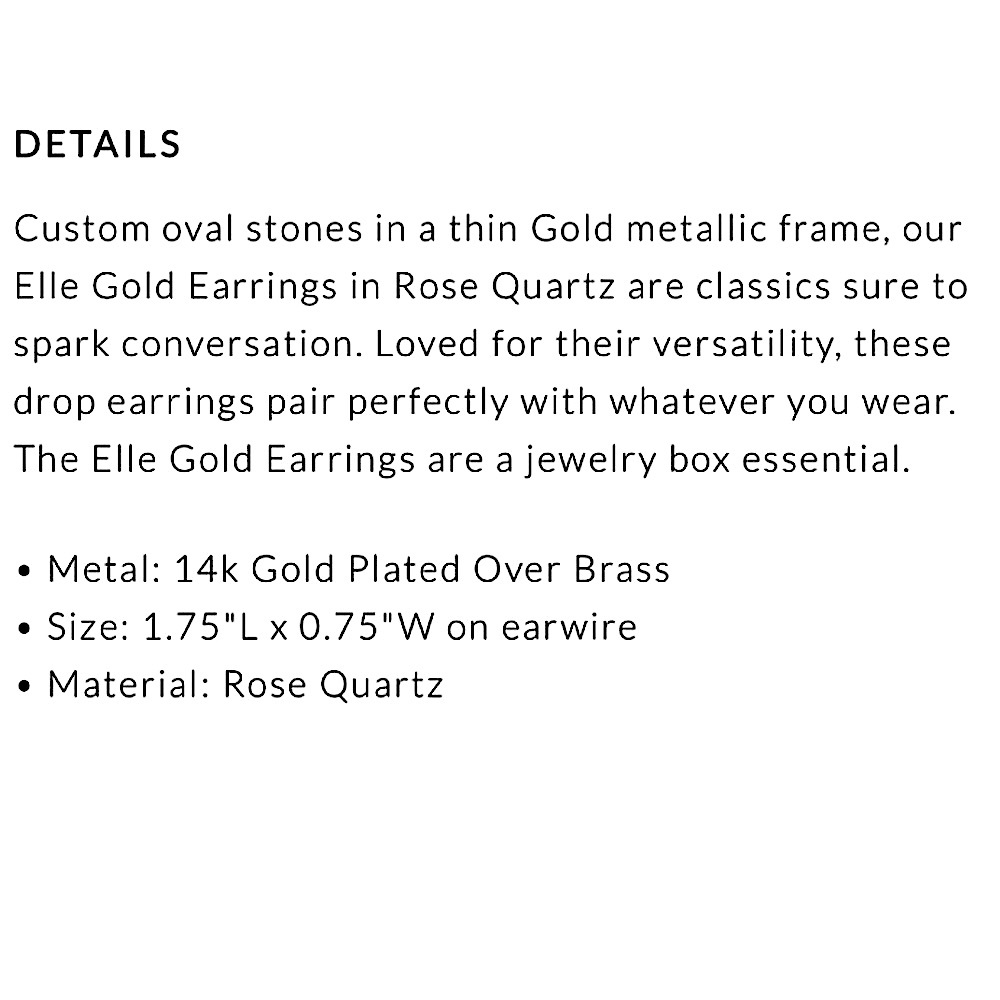 NEW Kendra Scott Gold Rose Quartz Drop Earrings - Picture 3 of 7